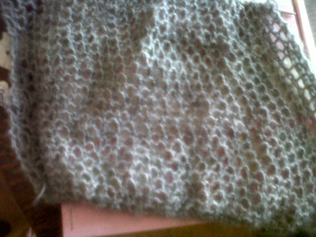 tricoter une echarpe au point de filet
